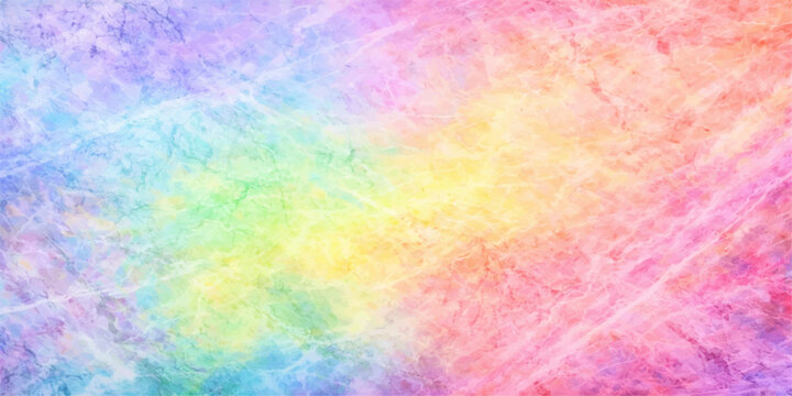 Bright abstract colorful watercolor background featuring a seamless rainbow spectrum texture and geometric vector art illustration for a vibrant paint splash wallpaper backdrop