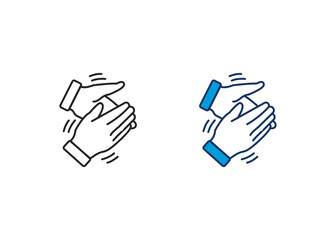 Obraz premium Applause Icon Set Multiple Style Collection