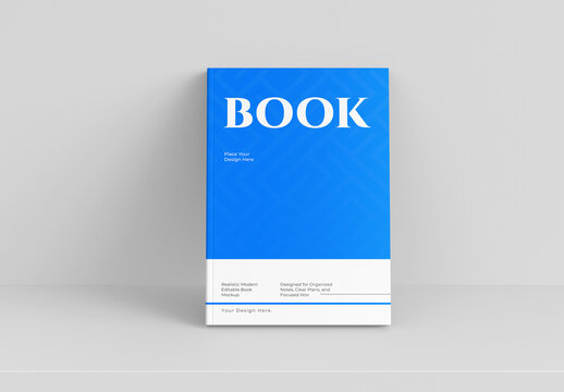 Editable Book Mockup PSD