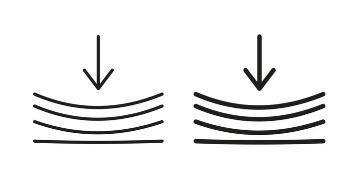 Compress icon - editable stroke vector illustration eps10.