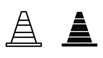 Traffic Cone Symbol Safety Barrier