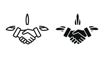 Obraz premium Business Partnership Agreement Handshake Deal