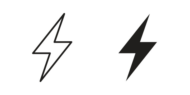 Energy Icon - editable stroke vector illustration eps10.