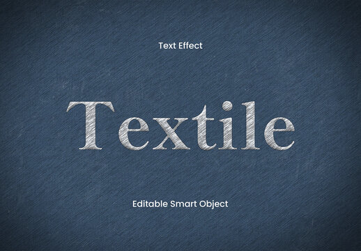 Linen Fabric Text Effect
