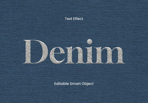Woven Fabric Text Effect
