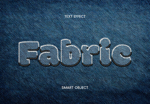 Denim Outline Embroidery Effect