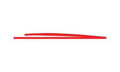 abstract simple red underline design art.