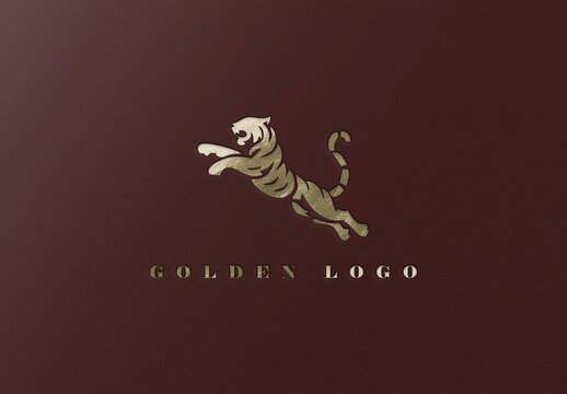 Luxury Gold Logo Mockup