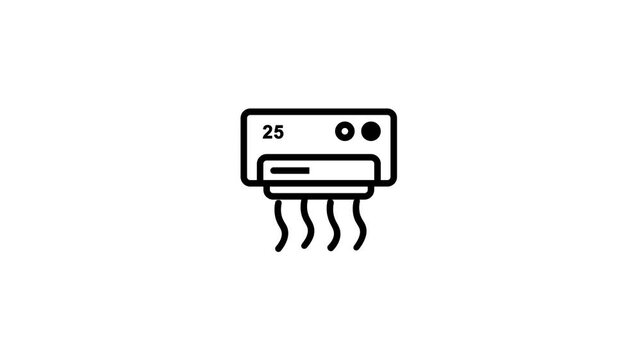 icon motion graphic smart ac