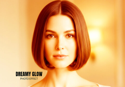 Dreamy Glow Photo Effect Template