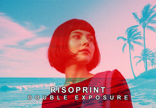 Risoprint Double Exposure Photo Effect