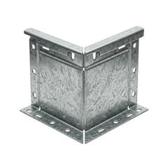 Galvanized corner bracket metal connector steel angle bracket industrial mounting data center infrastructure support strong corrosion resistant