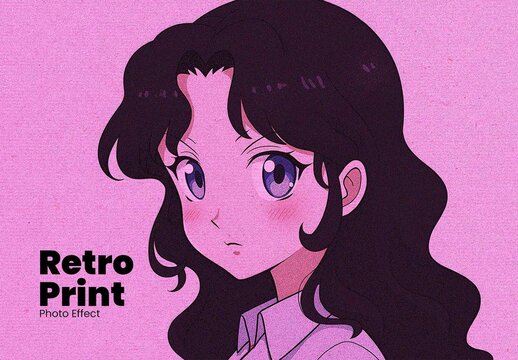 Retro Print Photo Effect