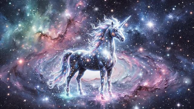 An astonishing cosmic whirlpool around a newborn protostar with a radiant jet and colorful nebula