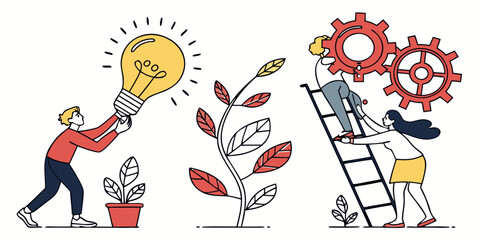 The journey from creativity and innovation to structured success and growth © Mamun