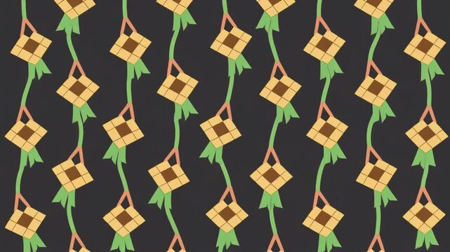 Repeating Pattern of Kites in Motion.