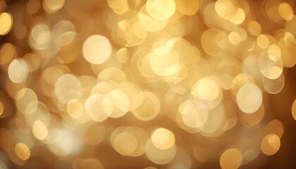 Obraz premium A warm and vibrant abstract background of golden bokeh lights shining brightly in a dark room