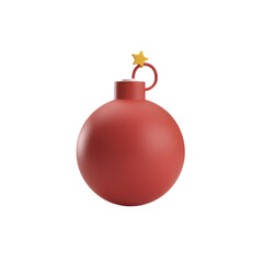 Obraz premium red bomb vector illustration