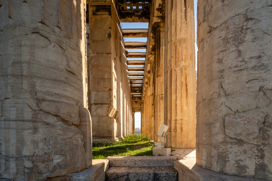 Temple of Hephaestus in the Ancient Agora of Athens, one of the best-preserved Greek temples - November 15, 2025.