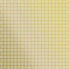 Gold wickerwork pattern background with luxury metallic texture