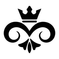 Royal Crown Monogram Icon