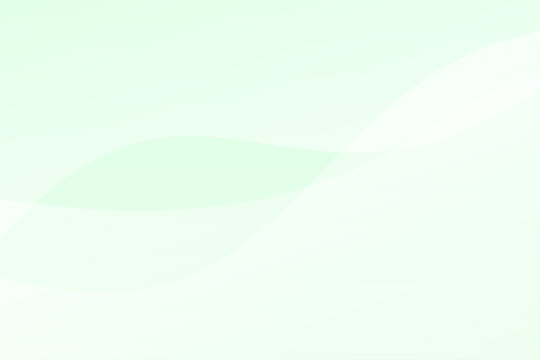パステルカラー　薄緑　グラデーションと曲線ウェーブの抽象背景デザイン素材