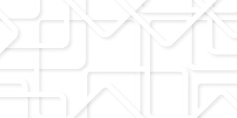 Fototapeta premium Abstract background with lines. Abstract luxury white geometric random lines with pattern. Modern white transparent material in triangle and squares shapes with line technology line vector background.