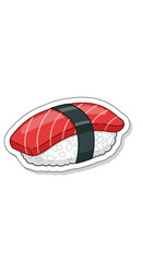 Naklejka premium Nigiri Sushi with Tuna
