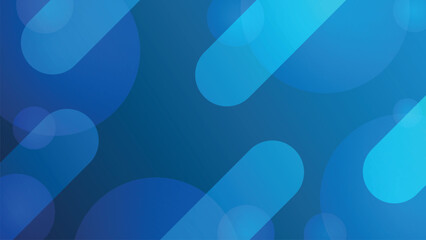 Abstract blue background with rounded shapes and smooth geometric pattern.