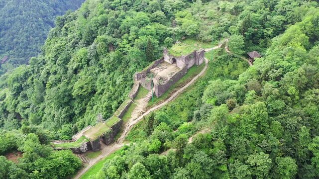 Hailongtun Fortress Aerial View, Guizhou China