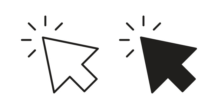 Cursor icon symbol set. Icon design vectors