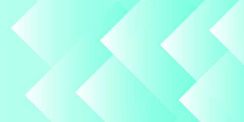 Obraz premium Vector Geometric pattern of cyan shapes in modern art style, with each shape exhibiting a soft gradient, casting shadows, and showcasing the artistic use of light. 