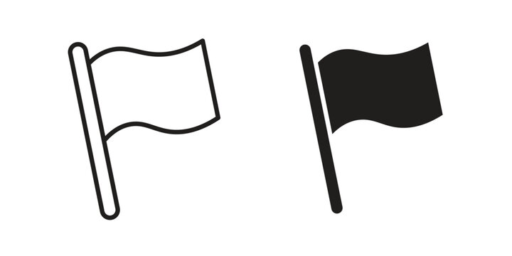 Flag icon symbol set. Icon design vectors