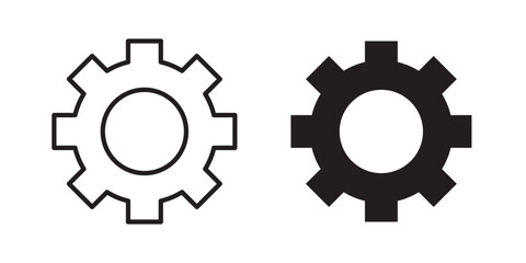 Settings icon symbol set. Icon design vectors