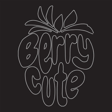 Rhinestone T-shirt design vector