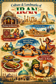 Culture and Iconic Landmarks of Iran &ndash; Persian Architecture, Arts, and Heritage