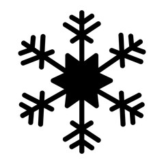 Obraz premium Snowflake Solid icon