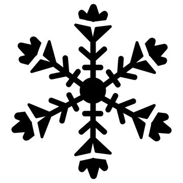 snowflake leaf like adges Solid icon