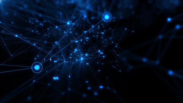 Technology network cyber security connection structure data center information