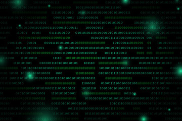 Fototapeta premium Stream of binary code design vector
