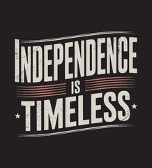 Fototapeta premium Independence day typography t shirt drsign 