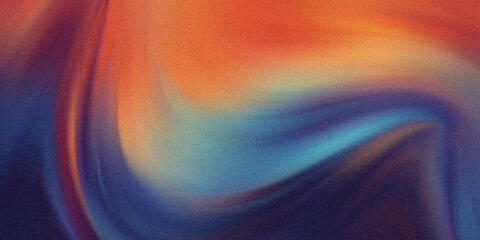 Vibrant abstract art with swirling orange, blue, and purple hues blended together © Splash