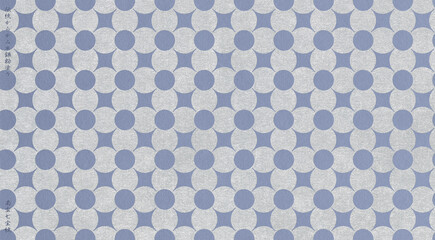 江戸時代からの伝統紋様「南蛮七宝」紋の銀色からかみ © AGR