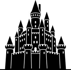 Obraz premium Castle Silhouette