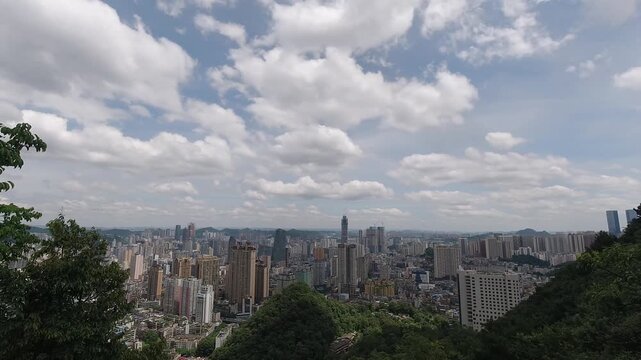 Guiyang Urban Skyline Aerial View Daytime