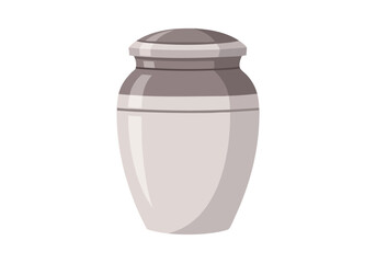 Obraz premium Elegant and dignified urn, symbolizing remembrance and eternal peace, crafted with classic design for preserving cherished memories