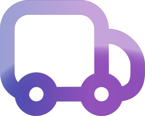 Vibrant purple gradient symbol for technology and innovation