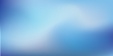 Abstract vector background with blue sky and deep blue wave gradiant mash.