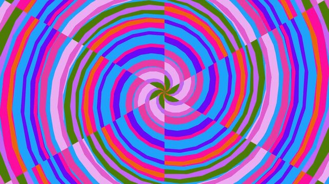 A captivating and vibrant spiral pattern in contrasting hues, creating an abstract, dynamic, and mesmerizing visual experience