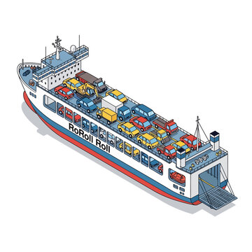 Large cargo ship carrying numerous colorful containers on its deck.